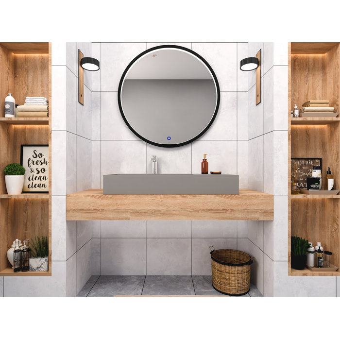 Orren Ellis Boyter 35.4'' Wall Mounted Single Bathroom Vanity with